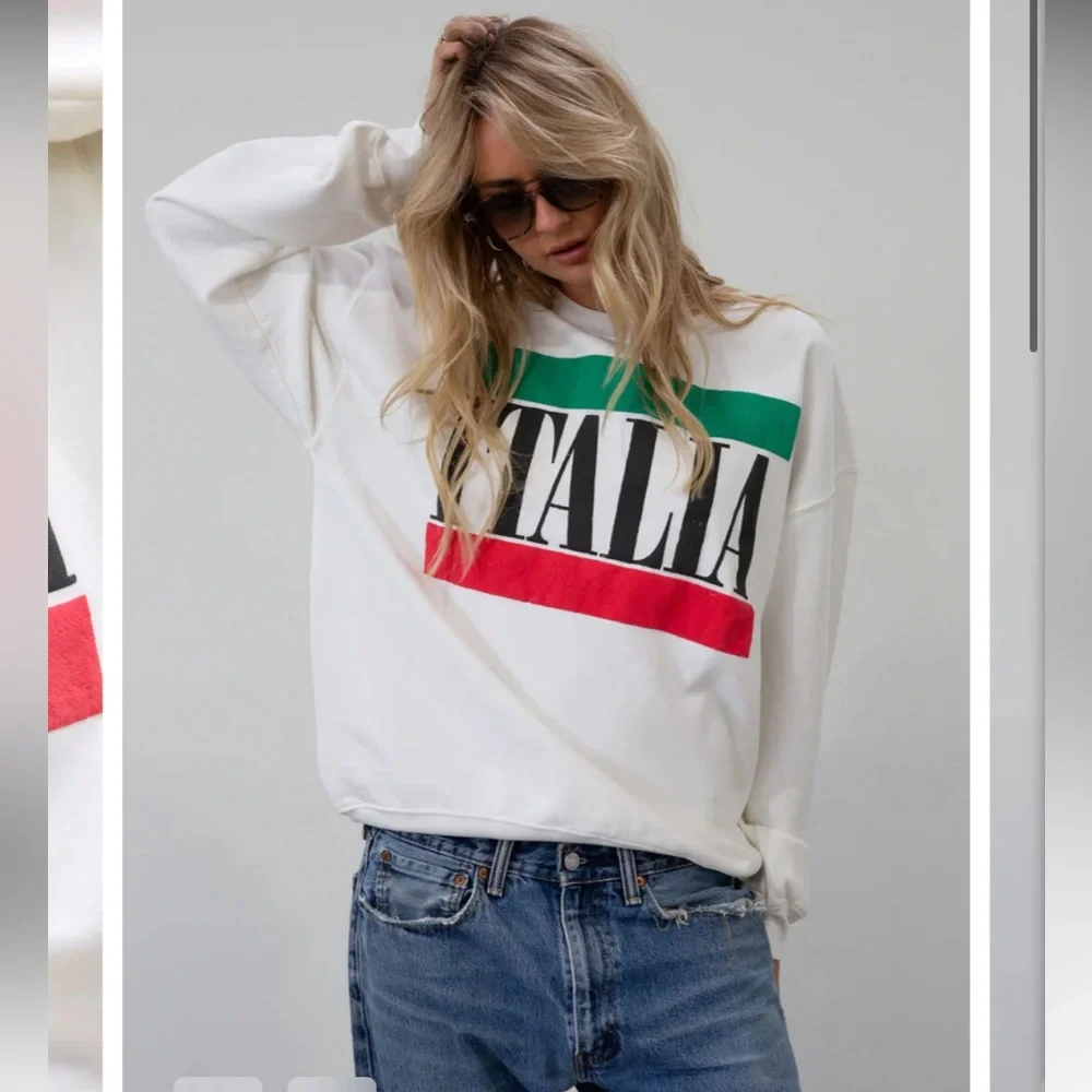 NWT Daydreamer Italia Boyfriend Sweatshirt. Size: Small. Excellent condition - Picture 1 of 16